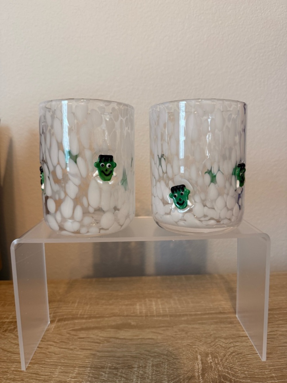 Anthropologie Frankenstein Icon Glasses (Set of 2) NWT